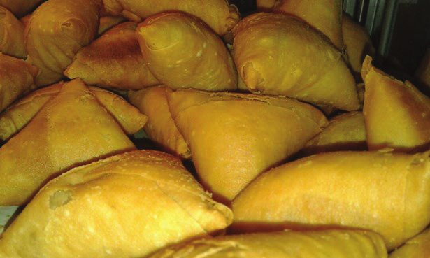 Fresh samosas